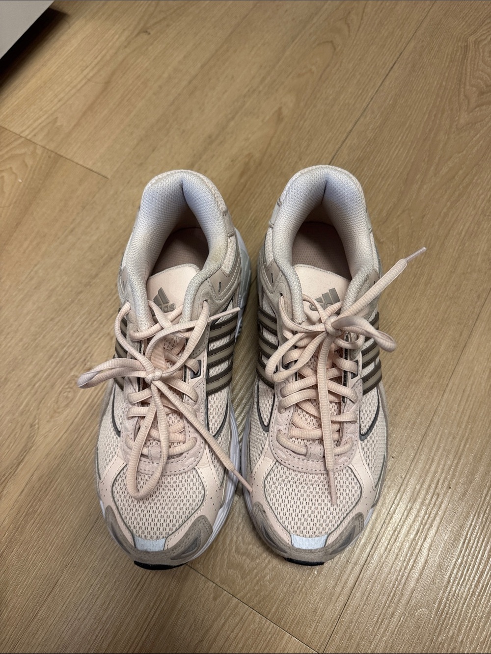 adidas Women's Pale Pink Athletic Running Sneakers